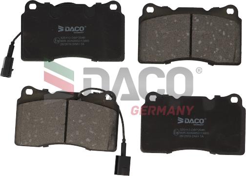 DACO Germany 320113 - Bremžu uzliku kompl., Disku bremzes autospares.lv