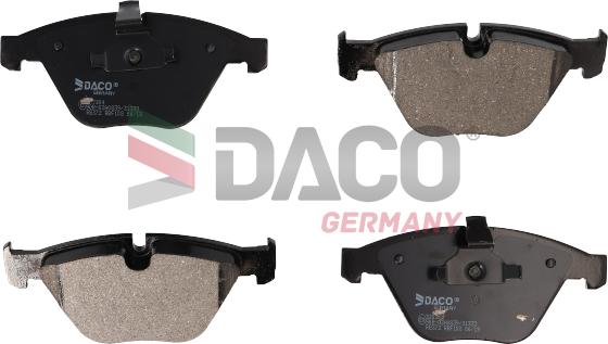 DACO Germany 320304 - Brake Pad Set, disc brake www.autospares.lv