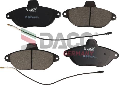 DACO Germany 321934 - Brake Pad Set, disc brake www.autospares.lv