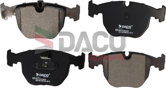 DACO Germany 321517 - Bremžu uzliku kompl., Disku bremzes www.autospares.lv