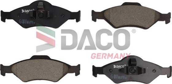 DACO Germany 321013 - Тормозные колодки, дисковые, комплект www.autospares.lv