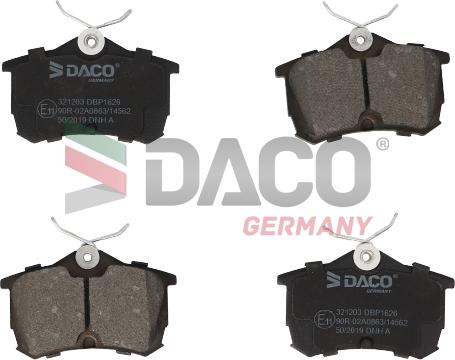 DACO Germany 321203 - Bremžu uzliku kompl., Disku bremzes autospares.lv