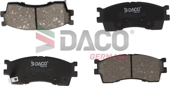 DACO Germany 321722 - Тормозные колодки, дисковые, комплект www.autospares.lv