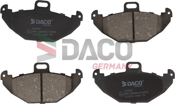 DACO Germany 323942 - Bremžu uzliku kompl., Disku bremzes autospares.lv