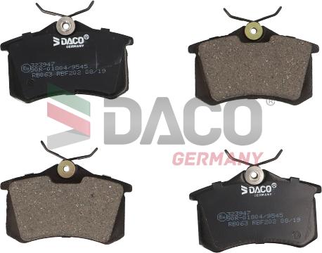 DACO Germany 323947 - Brake Pad Set, disc brake www.autospares.lv