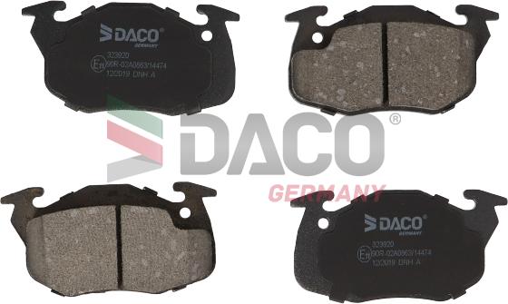 DACO Germany 323920 - Bremžu uzliku kompl., Disku bremzes www.autospares.lv