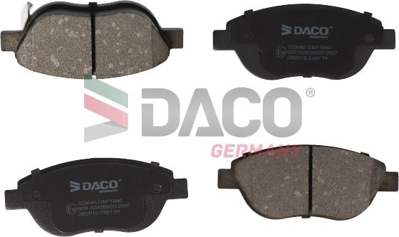 DACO Germany 323646 - Bremžu uzliku kompl., Disku bremzes www.autospares.lv