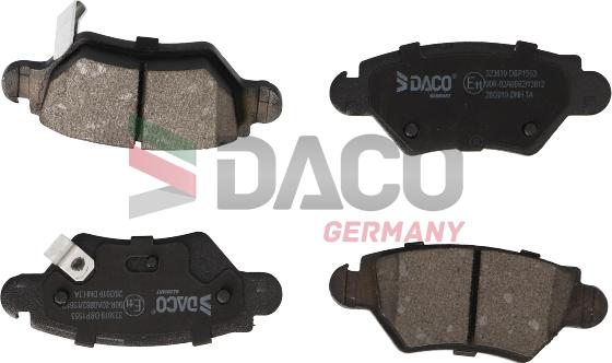 DACO Germany 323619 - Bremžu uzliku kompl., Disku bremzes autospares.lv