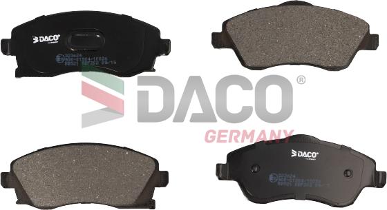 DACO Germany 323624 - Brake Pad Set, disc brake www.autospares.lv