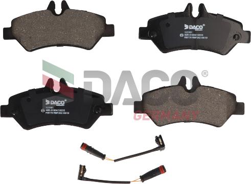 DACO Germany 323361 - Bremžu uzliku kompl., Disku bremzes www.autospares.lv