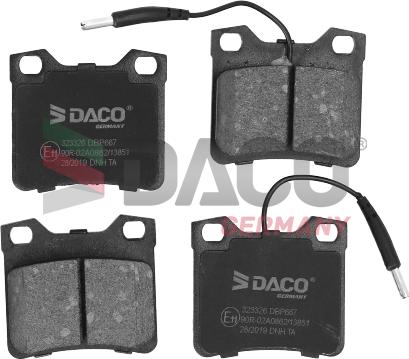 DACO Germany 323326 - Bremžu uzliku kompl., Disku bremzes autospares.lv