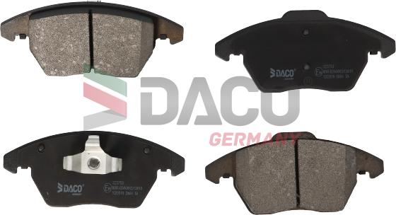 DACO Germany 323753 - Bremžu uzliku kompl., Disku bremzes autospares.lv