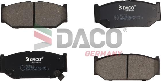 DACO Germany 323723 - Bremžu uzliku kompl., Disku bremzes autospares.lv