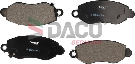 DACO Germany 322559 - Bremžu uzliku kompl., Disku bremzes www.autospares.lv