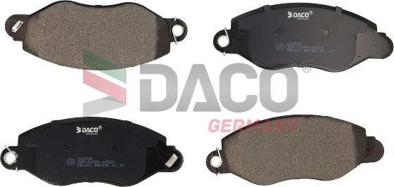 DACO Germany 322558 - Bremžu uzliku kompl., Disku bremzes autospares.lv