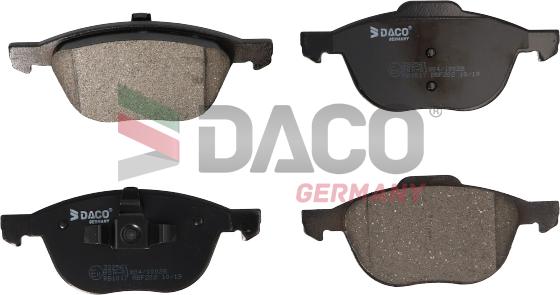 DACO Germany 322561 - Bremžu uzliku kompl., Disku bremzes autospares.lv