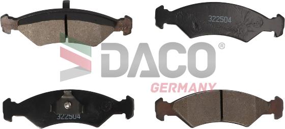 DACO Germany 322504 - Bremžu uzliku kompl., Disku bremzes www.autospares.lv