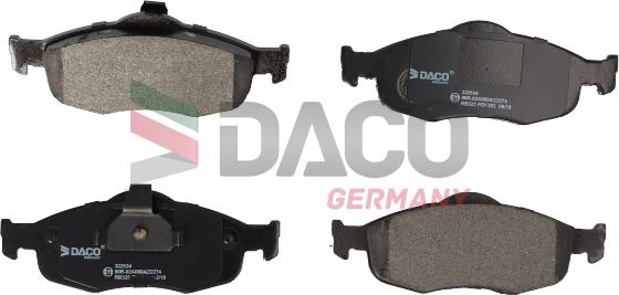 DACO Germany 322534 - Bremžu uzliku kompl., Disku bremzes www.autospares.lv