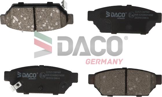 DACO Germany 322523 - Bremžu uzliku kompl., Disku bremzes www.autospares.lv