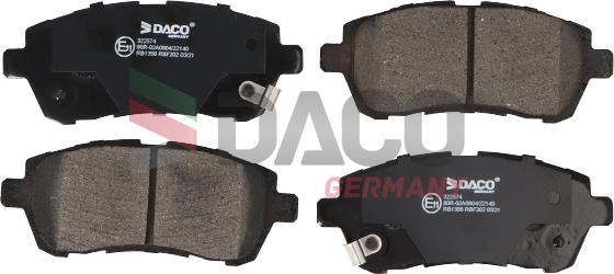 DACO Germany 322574 - Bremžu uzliku kompl., Disku bremzes www.autospares.lv