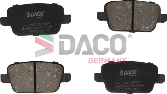 DACO Germany 322572 - Bremžu uzliku kompl., Disku bremzes autospares.lv