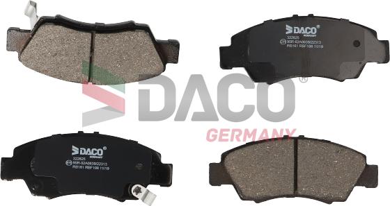 DACO Germany 322625 - Bremžu uzliku kompl., Disku bremzes www.autospares.lv