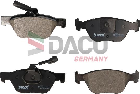 DACO Germany 322340 - Тормозные колодки, дисковые, комплект www.autospares.lv