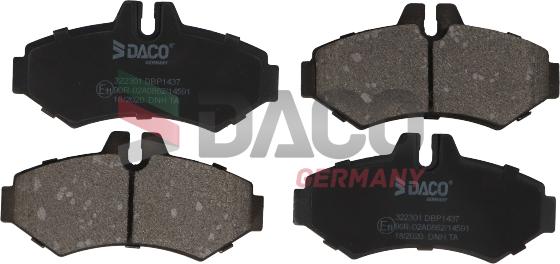 DACO Germany 322301 - Bremžu uzliku kompl., Disku bremzes www.autospares.lv