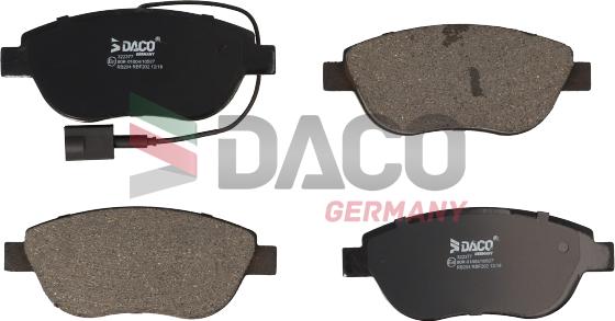 DACO Germany 322377 - Bremžu uzliku kompl., Disku bremzes www.autospares.lv