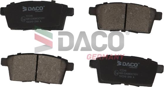 DACO Germany 322246 - Bremžu uzliku kompl., Disku bremzes autospares.lv