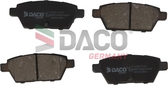 DACO Germany 322251 - Bremžu uzliku kompl., Disku bremzes www.autospares.lv