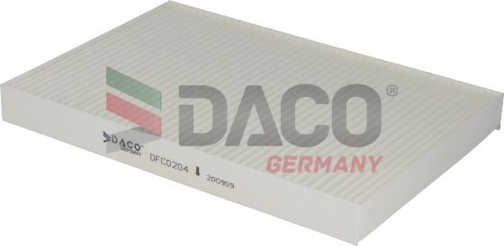 DACO Germany DFC0204 - Filter, interior air www.autospares.lv