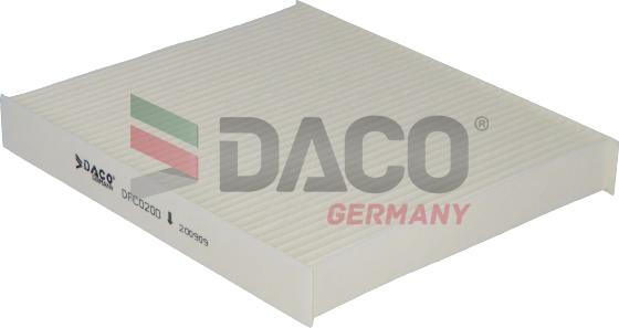 DACO Germany DFC0200 - Filter, interior air www.autospares.lv