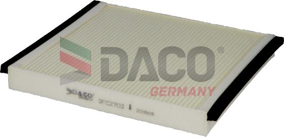 DACO Germany DFC2703 - Filtrs, Salona telpas gaiss www.autospares.lv