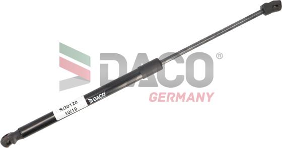 DACO Germany SG0120 - Gāzes atspere, Bagāžas / Kravas nodalījuma vāks www.autospares.lv