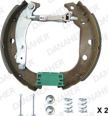 Danaher 110.10727A - Bremžu loku komplekts www.autospares.lv