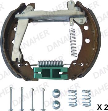 Danaher 110.10264 - Bremžu loku komplekts www.autospares.lv