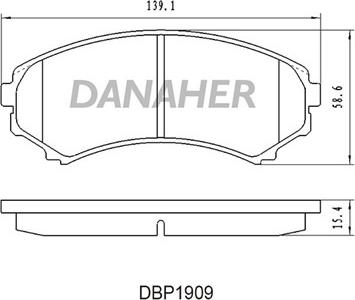 DJ Parts BP1018 - Brake Pad Set, disc brake www.autospares.lv