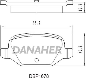 Danaher DBP1678 - Bremžu uzliku kompl., Disku bremzes autospares.lv