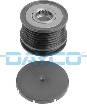 Dayco ALP2337 - Шкив генератора, муфта www.autospares.lv