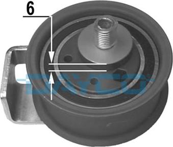 Dayco ATB2143 - Spriegotājrullītis, Gāzu sadales mehānisma piedziņas siksna www.autospares.lv