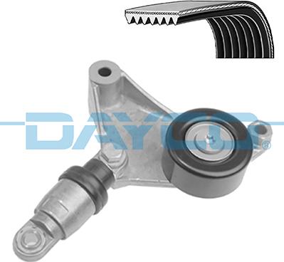 Dayco KPV908 - Поликлиновый ременный комплект www.autospares.lv