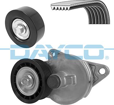 Dayco KPV448 - Ķīļrievu siksnu komplekts www.autospares.lv