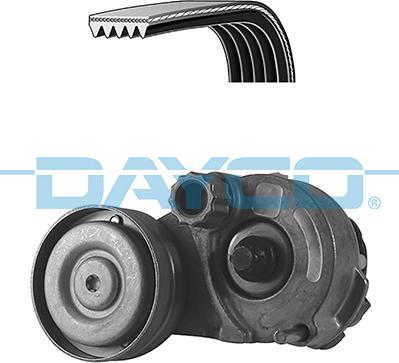 Dayco KPV407 - Поликлиновый ременный комплект www.autospares.lv