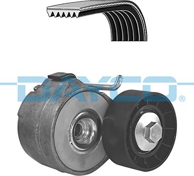 Dayco KPV413 - Поликлиновый ременный комплект www.autospares.lv