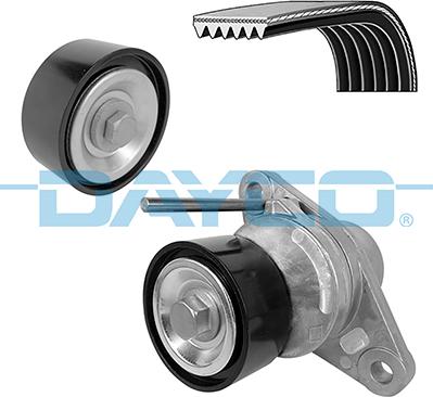 Dayco KPV412 - Поликлиновый ременный комплект www.autospares.lv