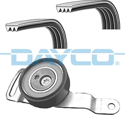 Dayco KPV427 - Поликлиновый ременный комплект www.autospares.lv