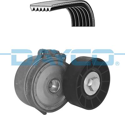 Dayco KPV504 - Поликлиновый ременный комплект www.autospares.lv