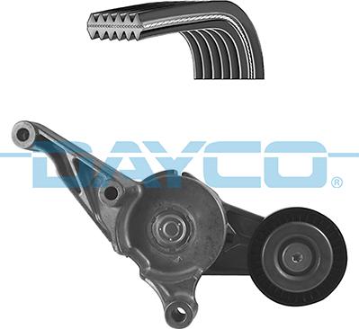 Dayco KPV508 - Ķīļrievu siksnu komplekts www.autospares.lv