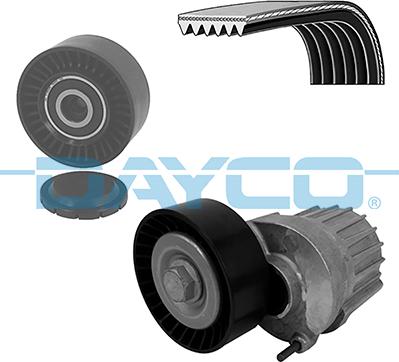 Dayco KPV518 - Поликлиновый ременный комплект www.autospares.lv